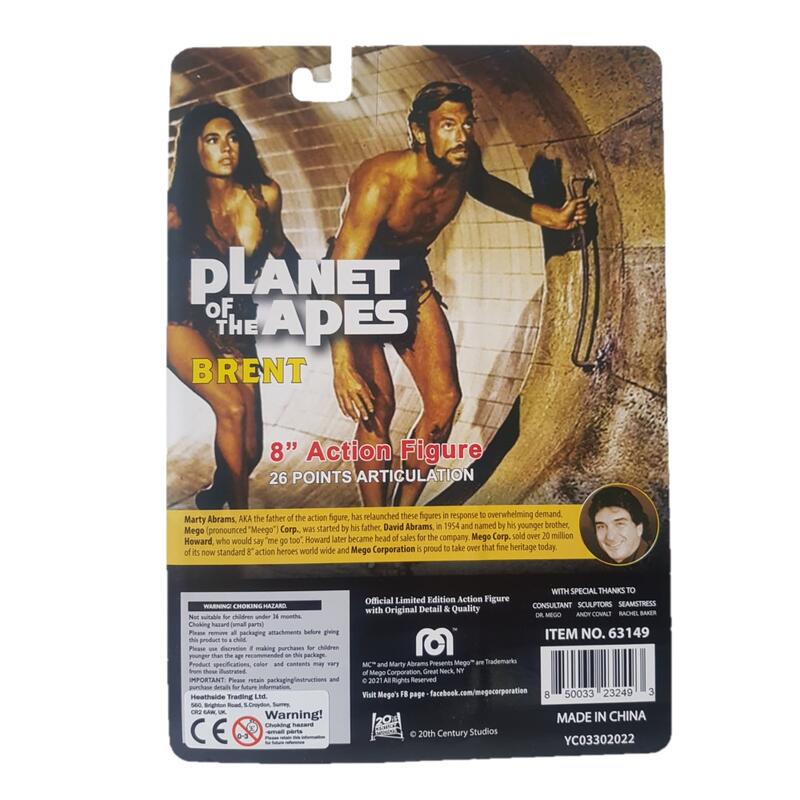 Mego Planet of the Apes Brent Action Figure - Image 2